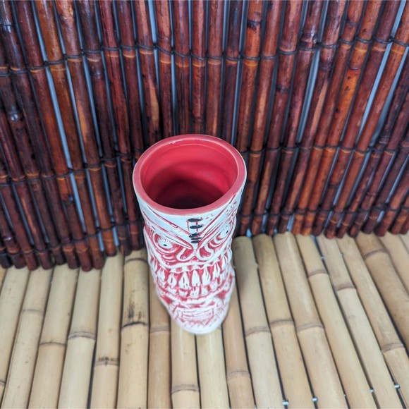 Frankie's Tiki Room Red Coral Lava Letch II Tiki Mug Big Toe Tiki Farm - Picture 10 of 11